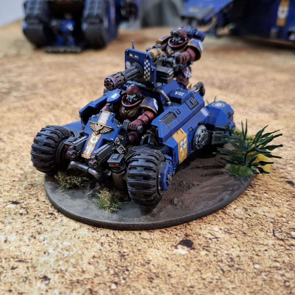 ATV invader de los ultramarines, pintado por Alex Murillo