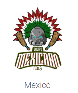 Logo equipo mexicano, es un casco de marine espacial con un penacho