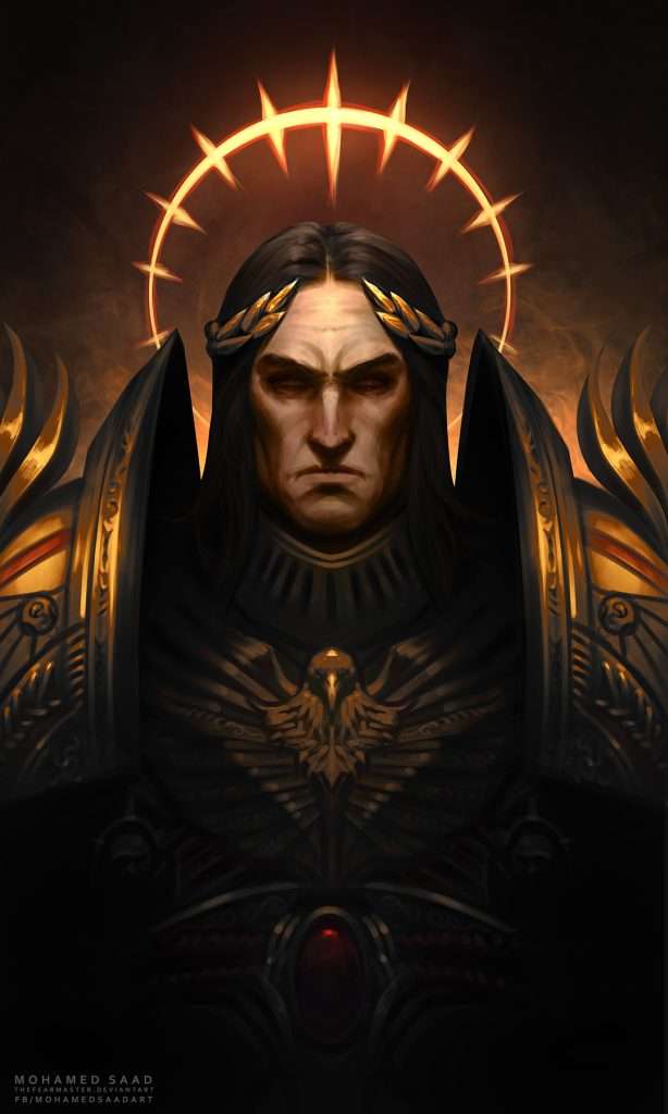 El emperador de Warhammer 40k, figura a la que le rinden culto las hermanas de batalla de 40k