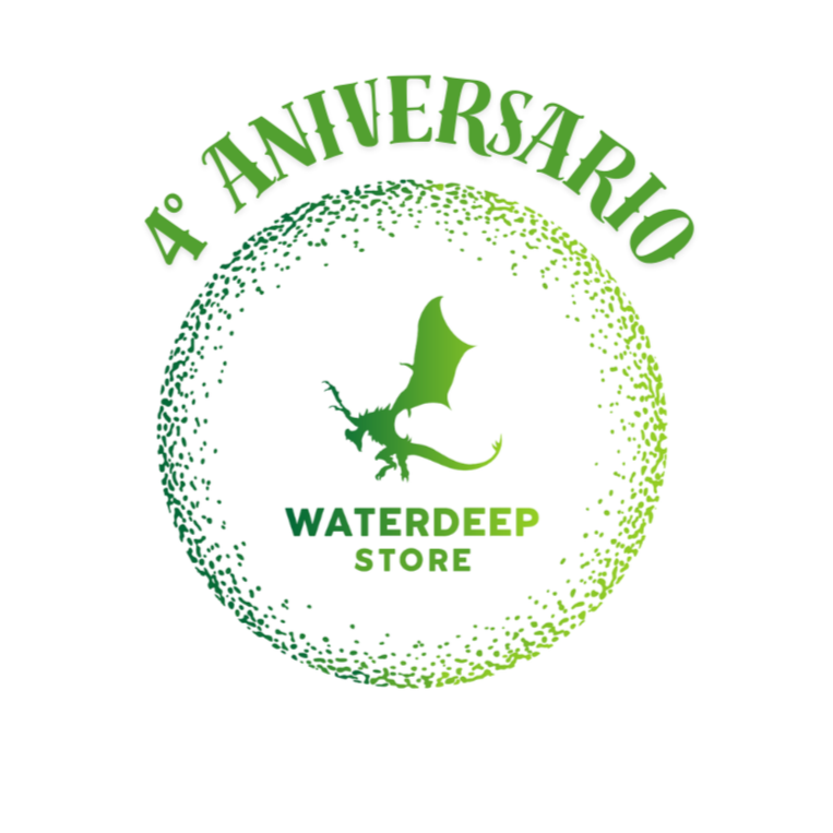 logo del cuarto aniversario de Waterdeep